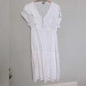 White cotton dress size XS